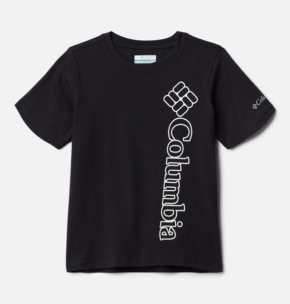 Columbia Happy Hills T-Shirt Black For Boys NZ56901 New Zealand